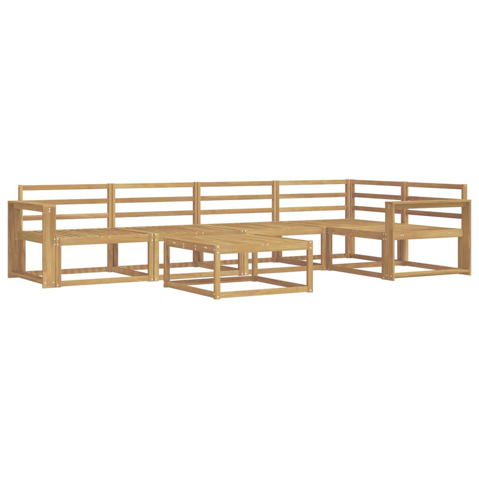 Set vanjskih sofa 6 pcs Bijela 79 x 79 x 37 cm