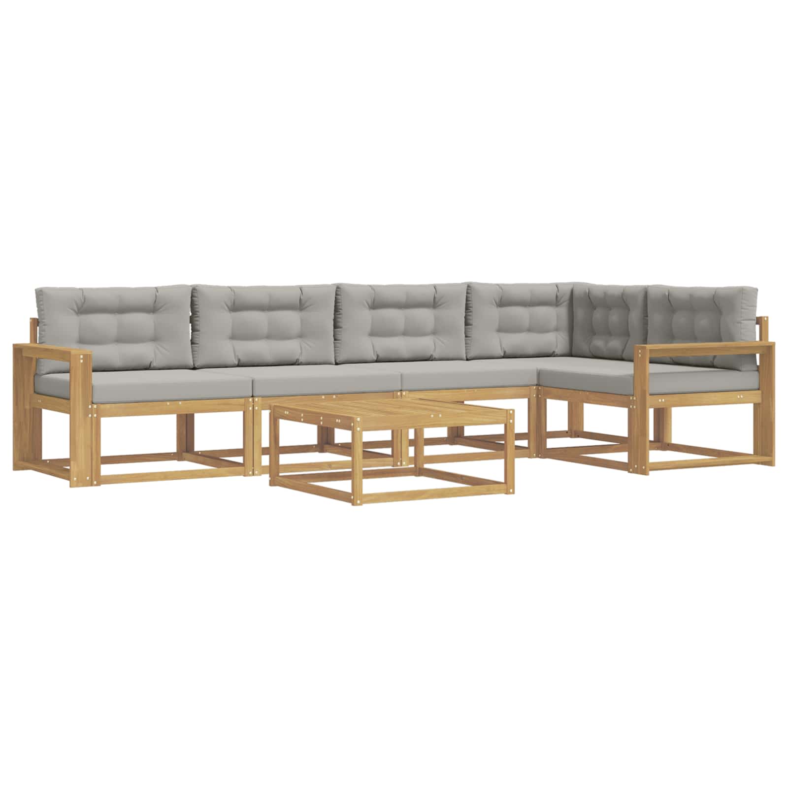 Set vanjskih sofa 6 pcs Bijela i svjetlosiva 79 x 79 x 37 cm
