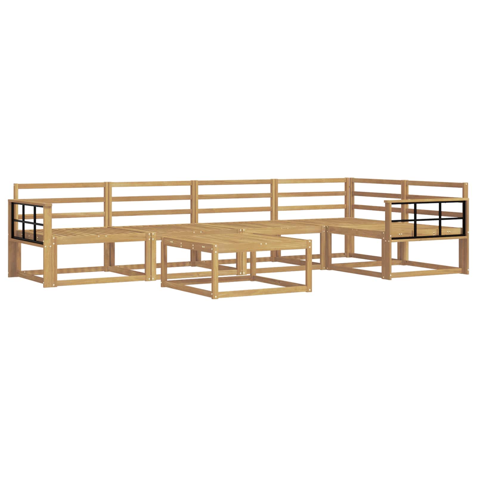 Set vanjskih sofa 6 pcs Bijela 79 x 79 x 37 cm