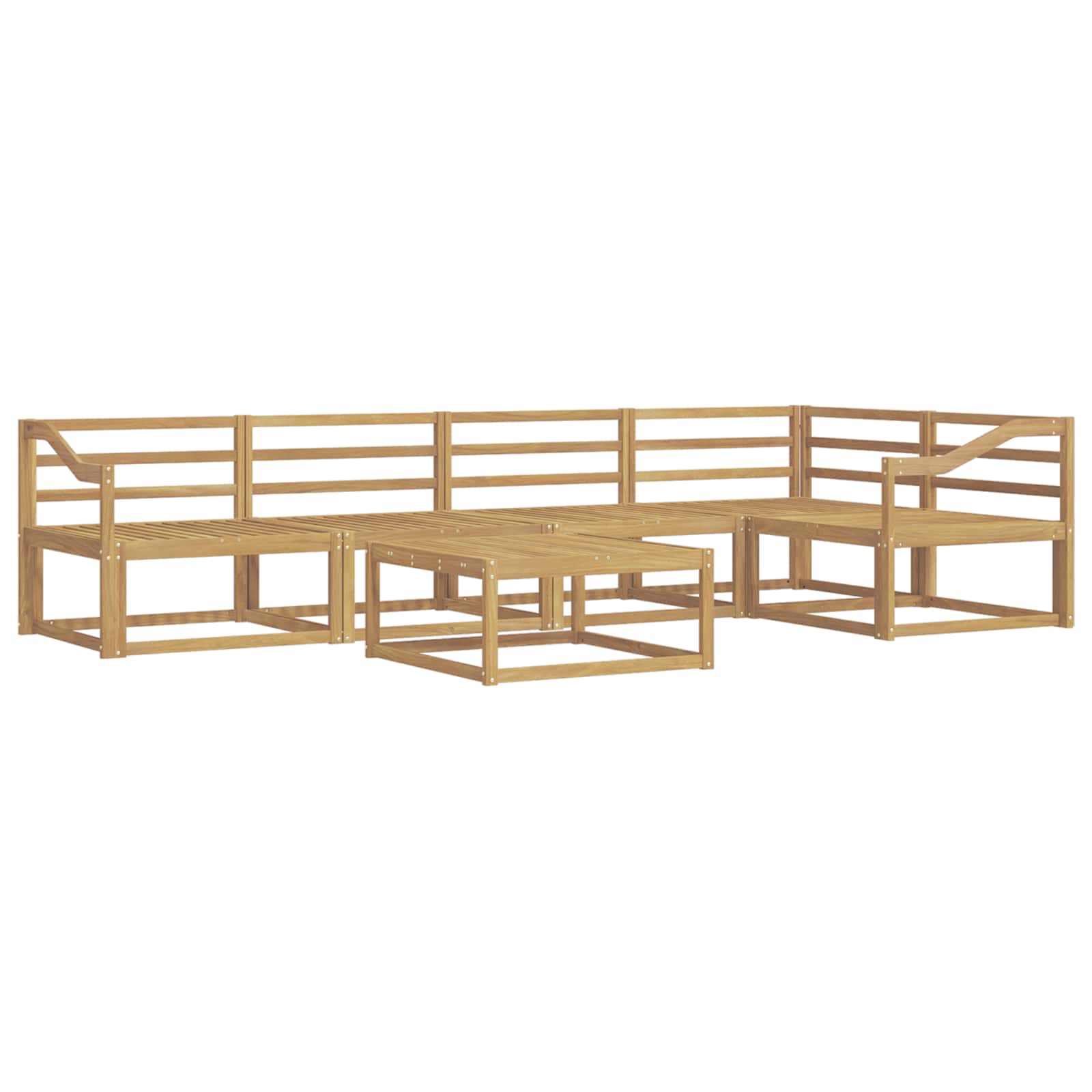 Set vanjskih sofa 6 pcs Bijela 79 x 79 x 37 cm