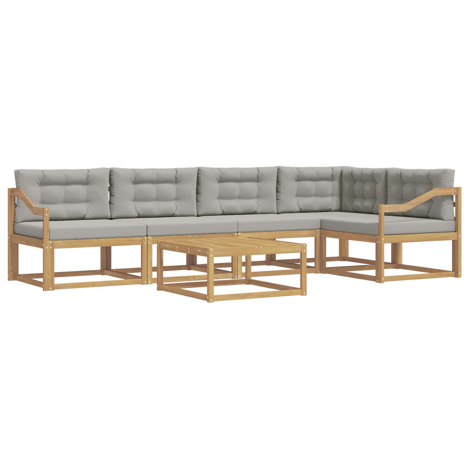 Set vanjskih sofa 6 pcs Bijela i svjetlosiva 79 x 79 x 37 cm