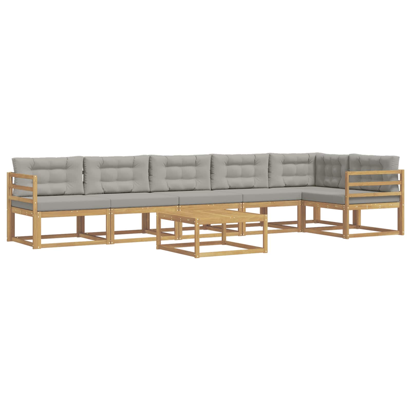 Set vanjskih sofa 7 pcs Bijela i svjetlosiva 79 x 79 x 37 cm