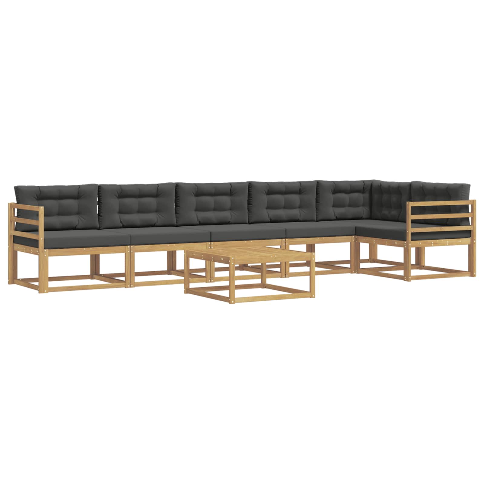 Set vanjskih sofa 7 pcs Bijela i antracit 79 x 79 x 37 cm