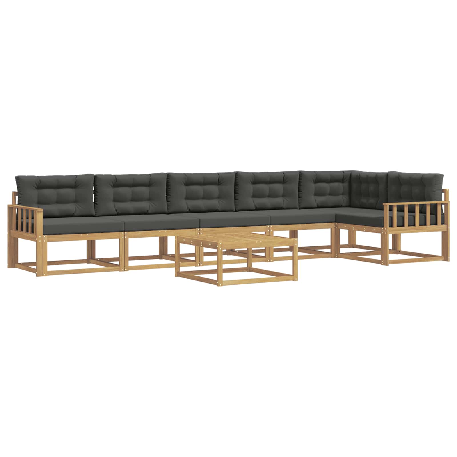 Set vanjskih sofa 7 pcs Bijela i antracit 79 x 79 x 37 cm
