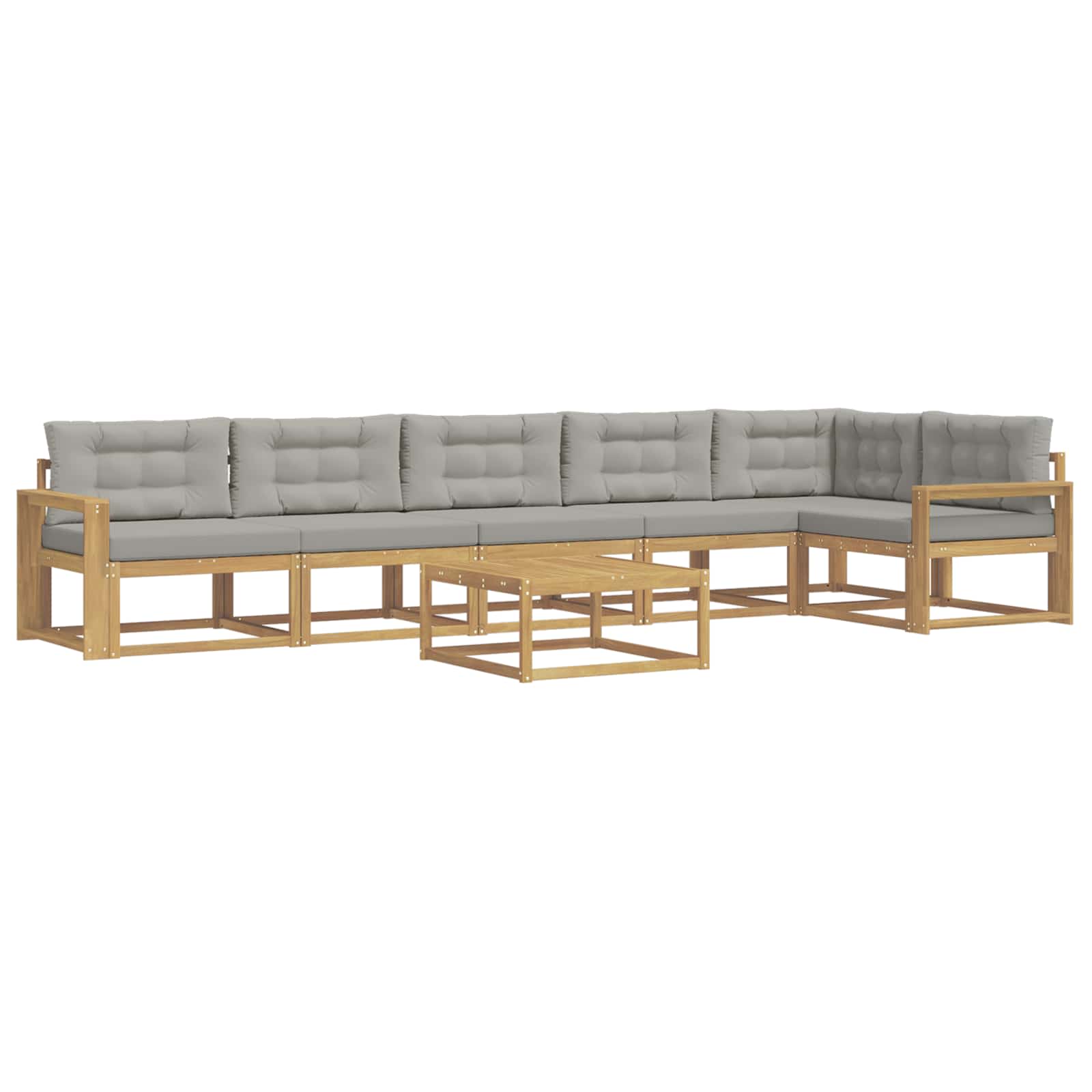 Set vanjskih sofa 7 pcs Bijela i svjetlosiva 79 x 79 x 37 cm