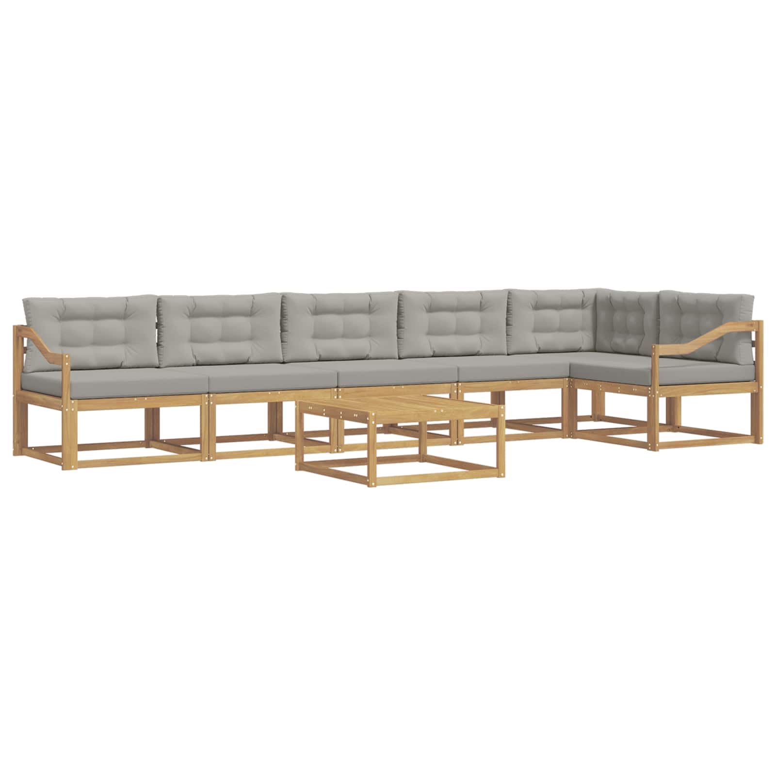 Set vanjskih sofa 7 pcs Bijela i svjetlosiva 79 x 79 x 37 cm