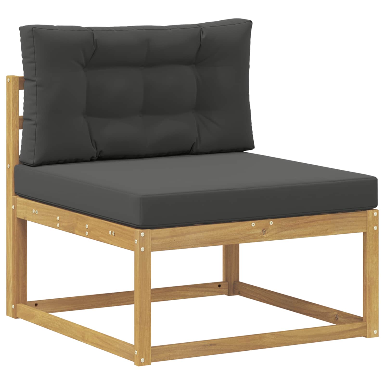 Set vanjskih sofa s jastukom 6 pcs Bijela i antracit Poliester
