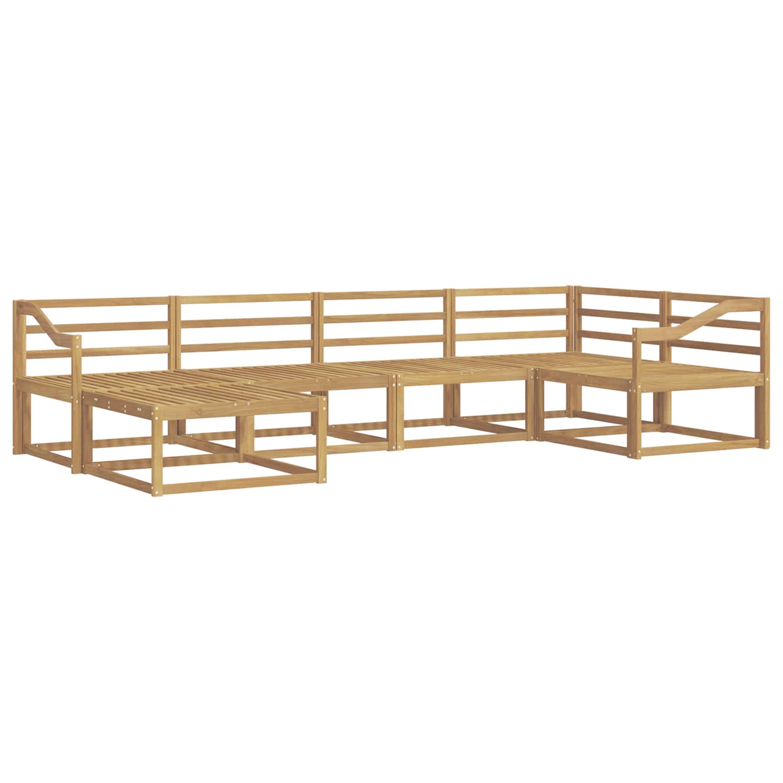 Set vanjskih sofa 6 pcs Bijela 325 x 166,5 x 73 cm