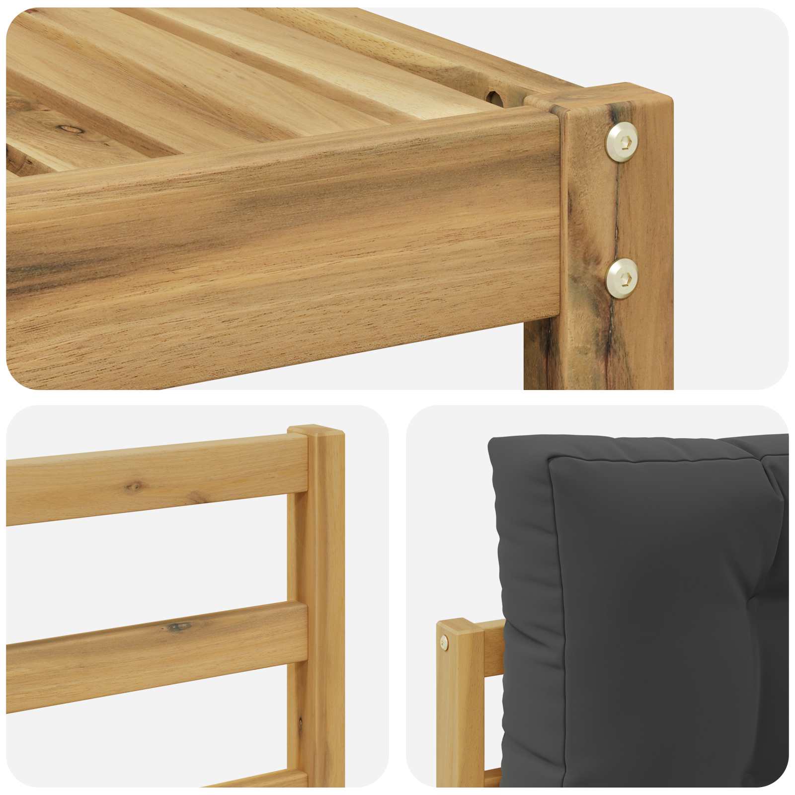 Set vanjskih sofa 8 pcs Bijela i antracit