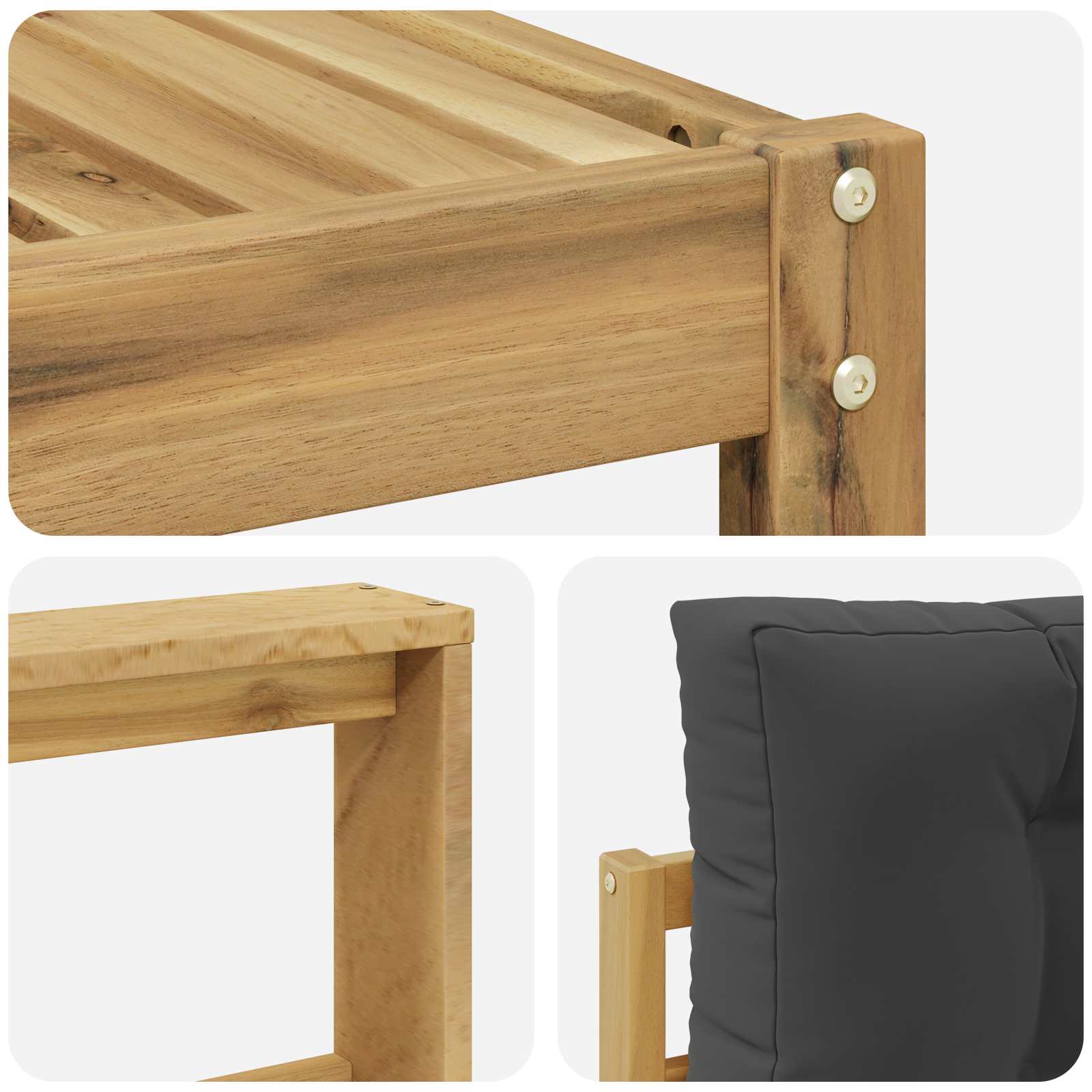 Set vanjskih sofa 8 pcs Bijela i antracit