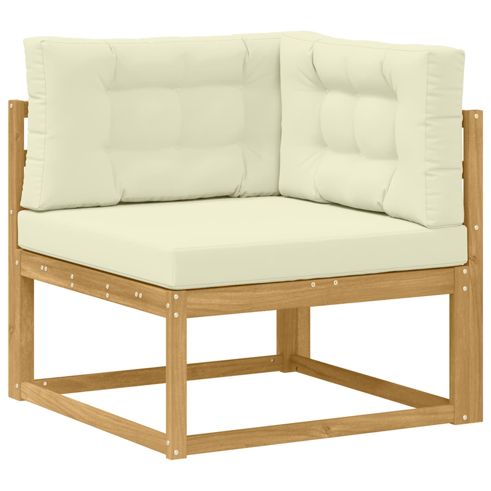 Set vanjskih sofa s jastukom 7 pcs Bijela i krem