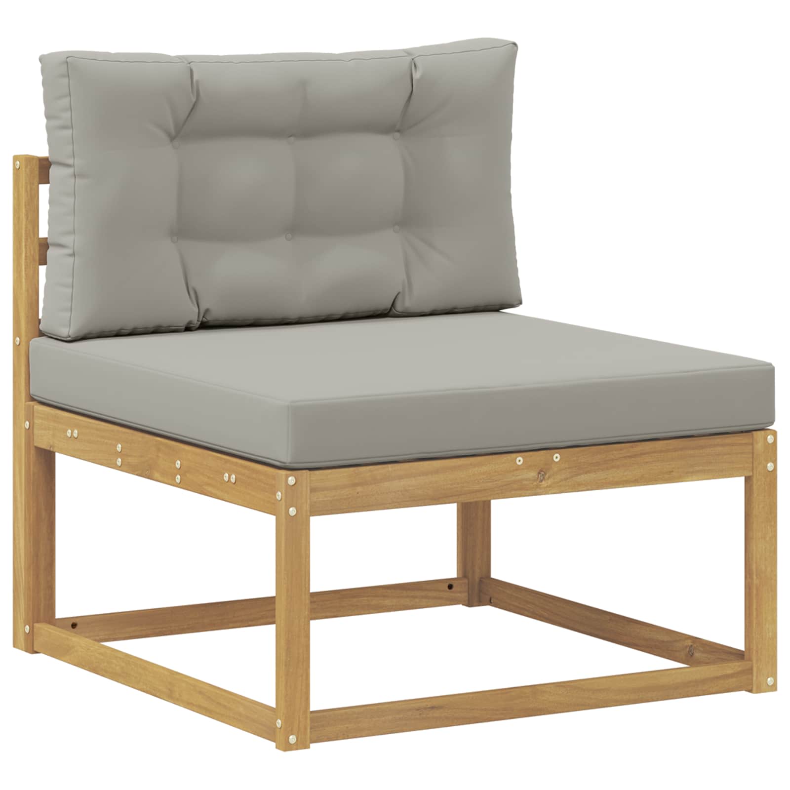 Set vanjskih sofa s jastukom 7 pcs Bijela i svjetlosiva