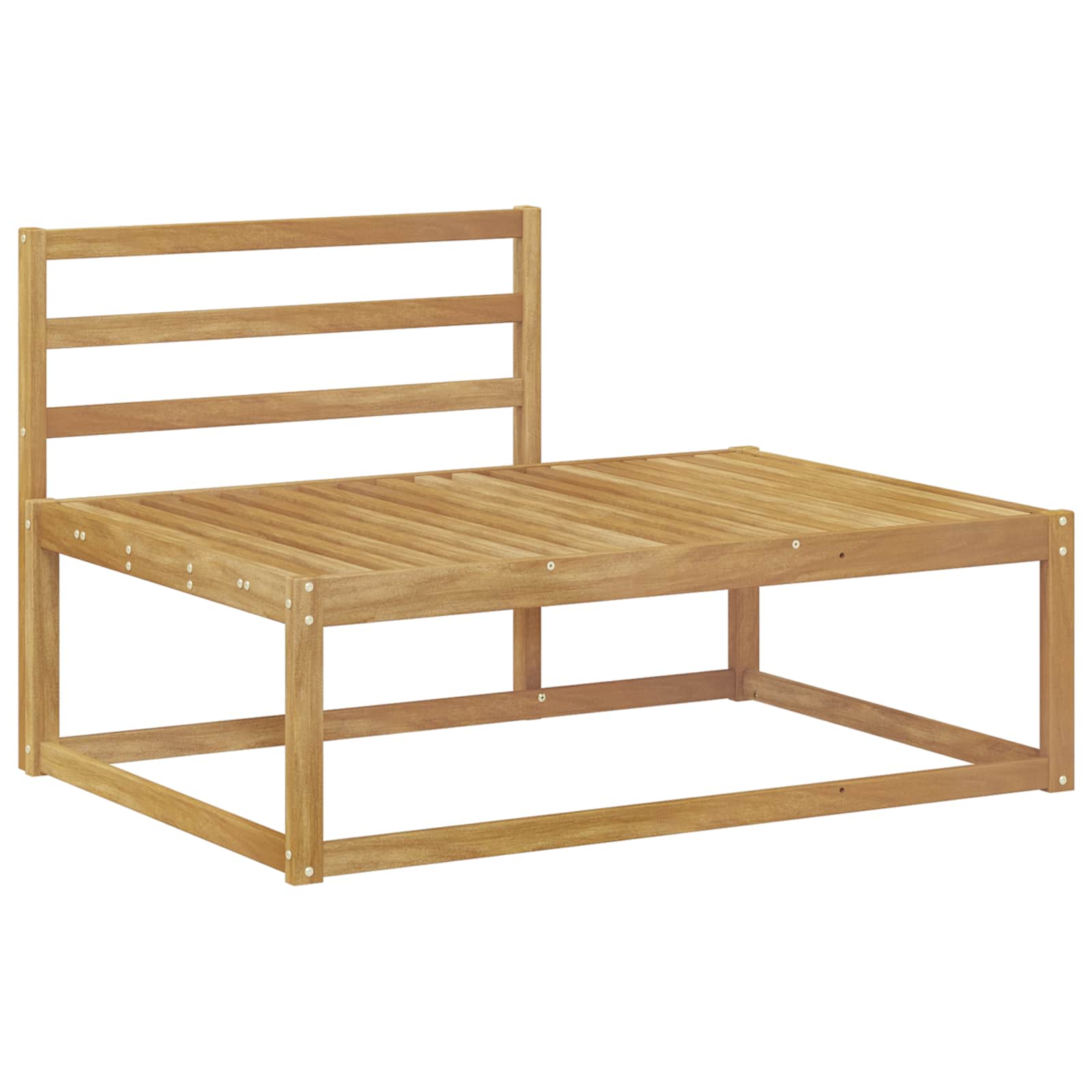 Set vanjskih sofa Bijela 230,5 x 83 x 73 cm Čvrsto drvo akacije