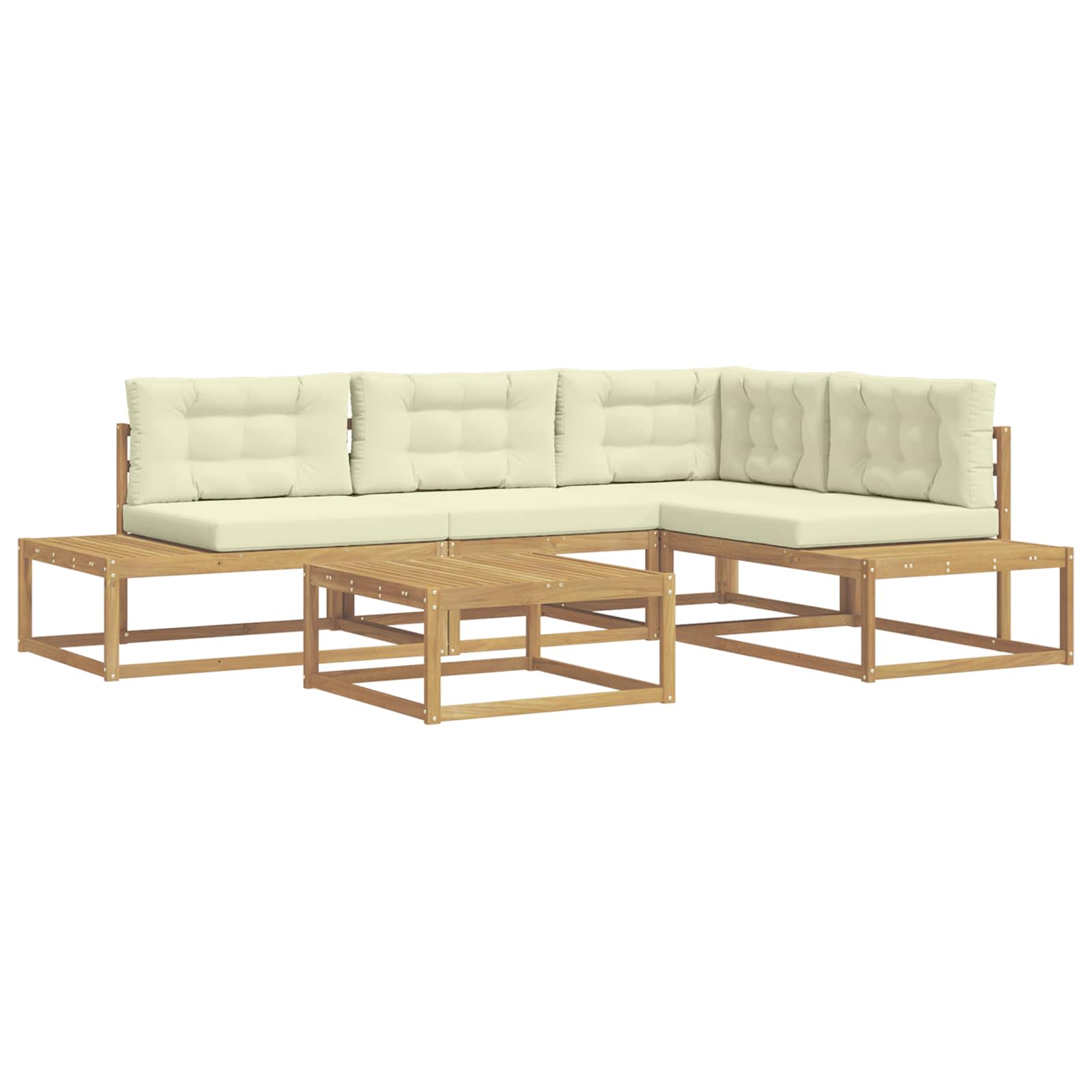 Set vanjskih sofa s jastukom Bijela 79 x 79 x 37 cm Poliester