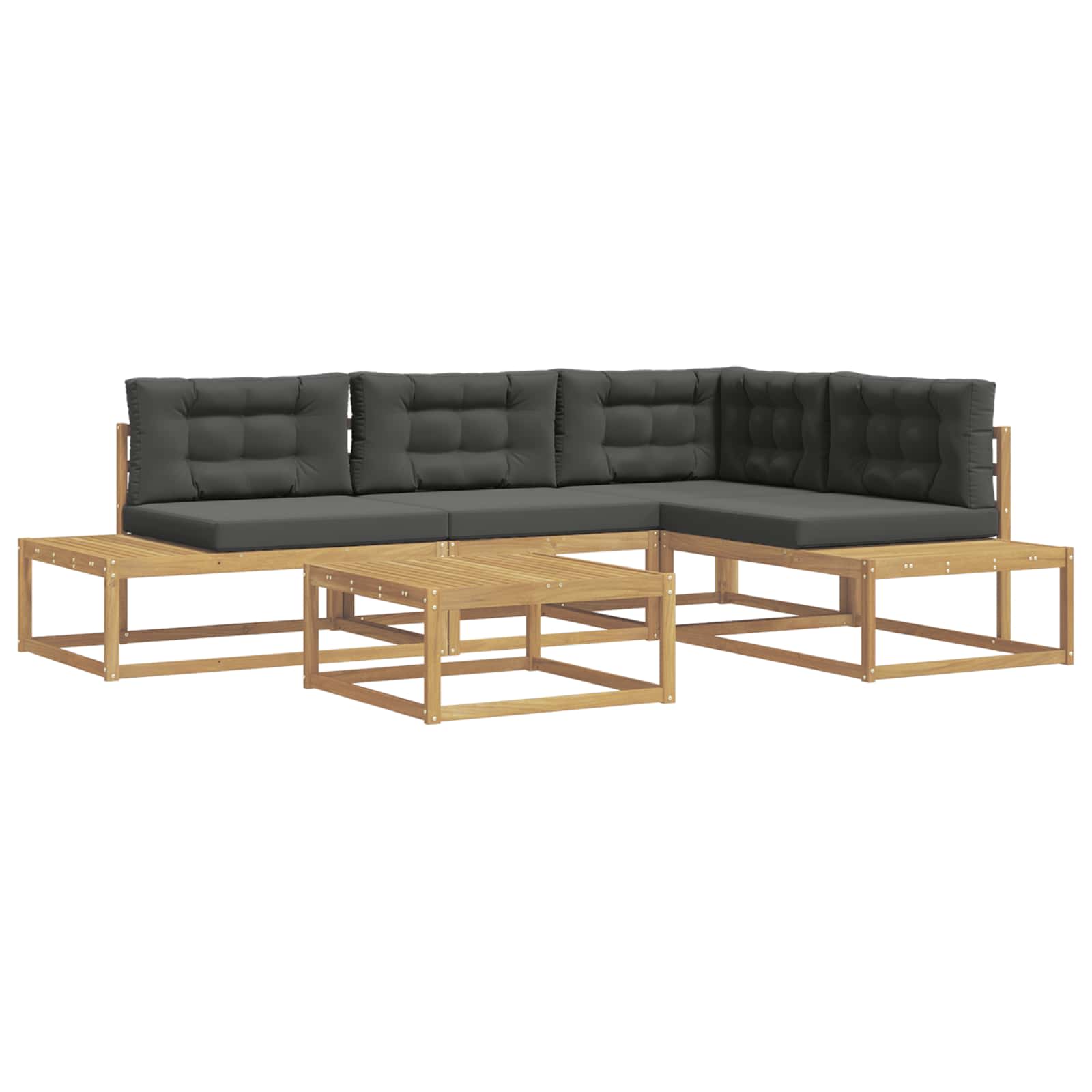 Set vanjskih sofa s jastukom Bijela 79 x 79 x 37 cm Poliester