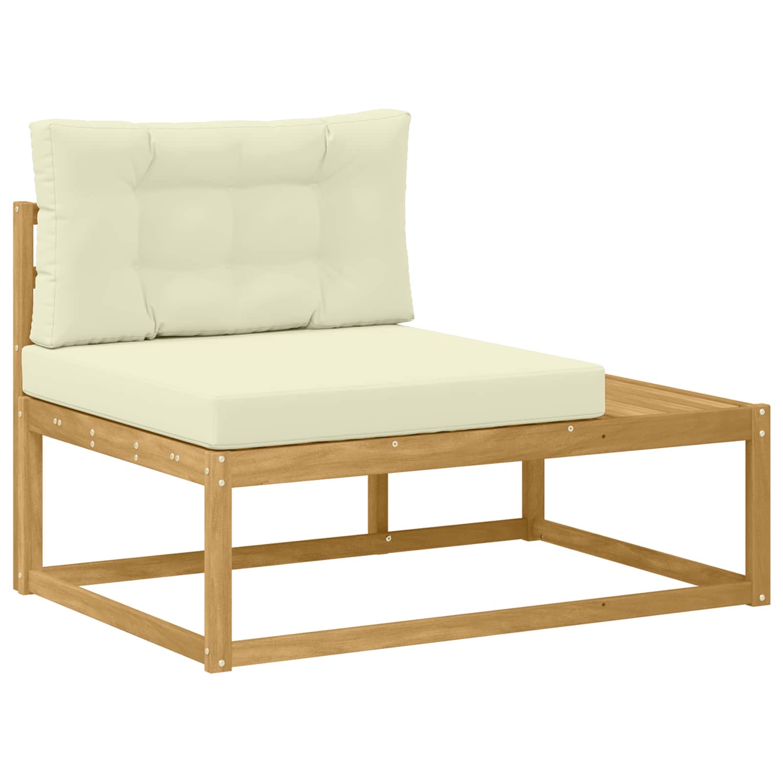 Set vanjskih sofa s jastukom Bijela 79 x 79 x 37 cm Poliester