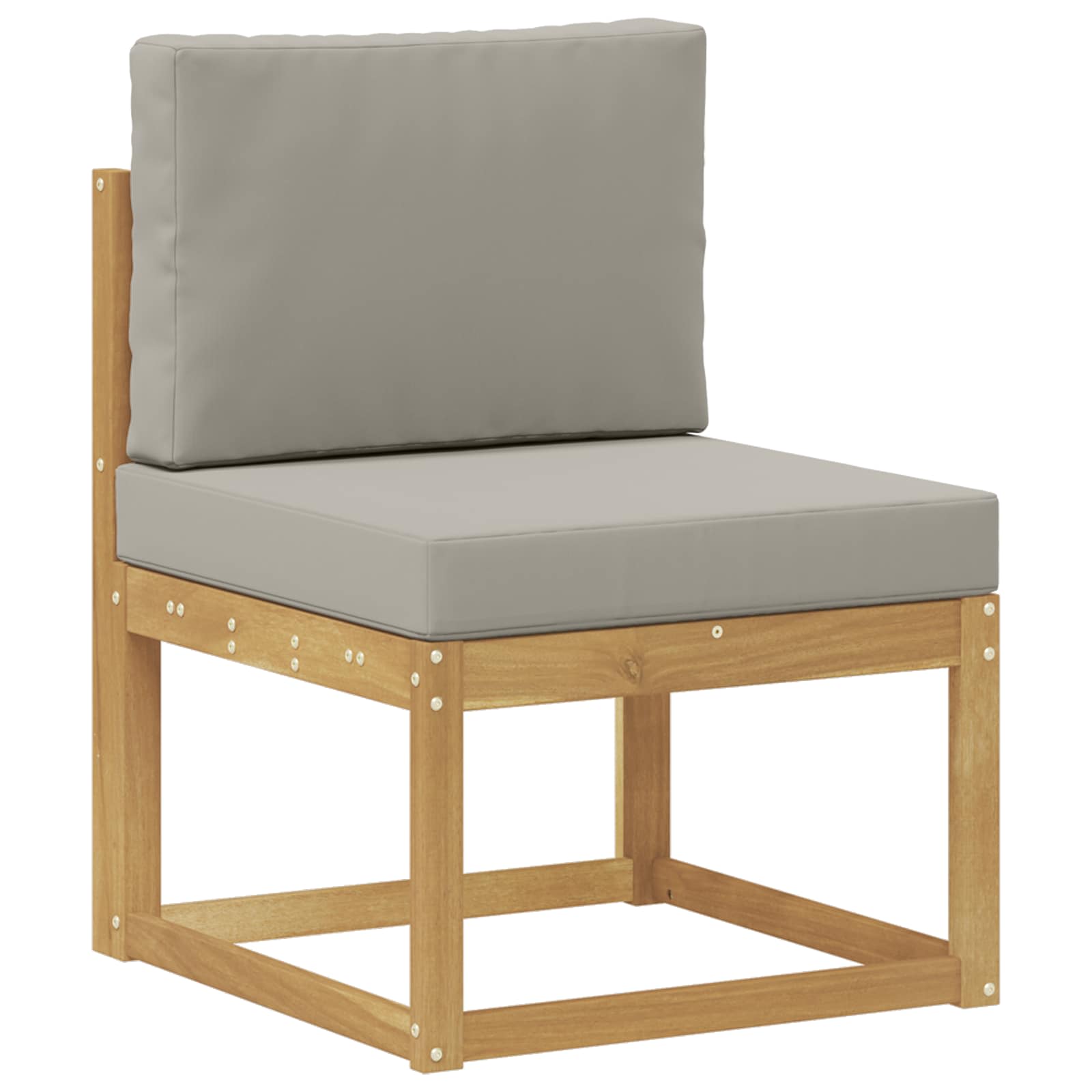 Set vanjskih sofa 3 pcs Bijela i svjetlosiva 185,5 x 63 x 73 cm