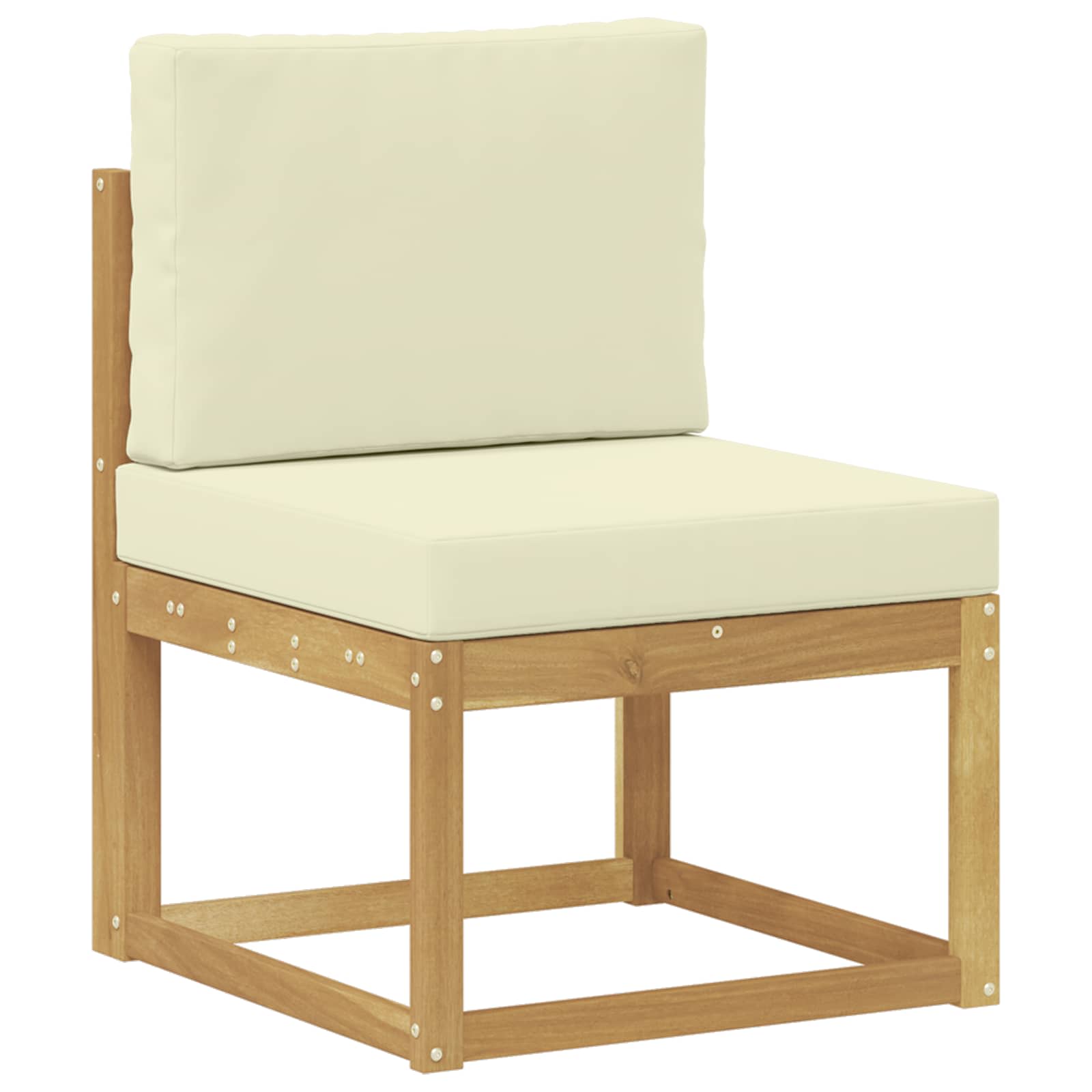 Set vanjskih sofa s jastukom 5 pcs Bijela i krem
