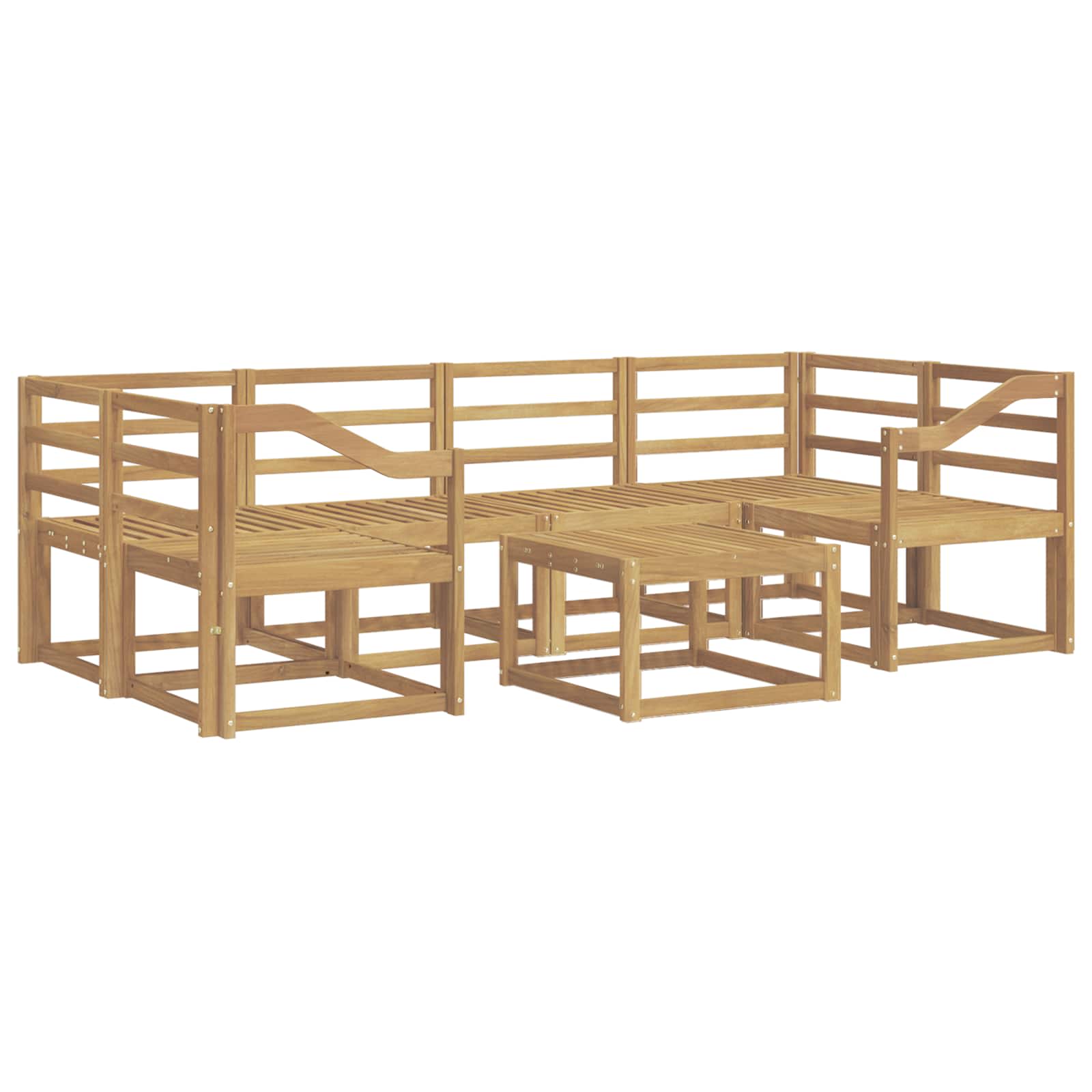 Set vanjskih sofa 7 pcs Bijela 59 x 59 x 37 cm