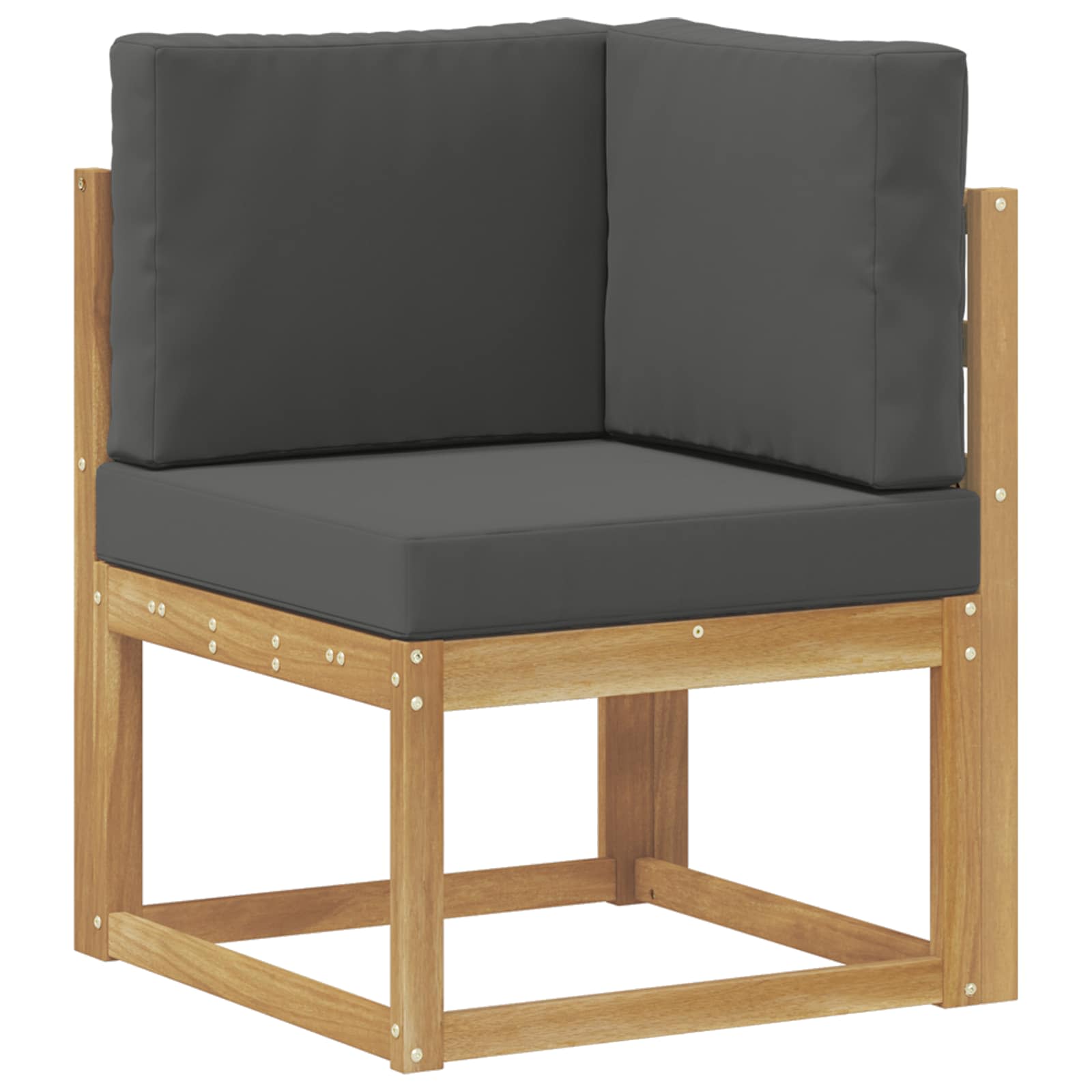 Set vanjskih sofa s jastukom 6 pcs Bijela i antracit Poliester