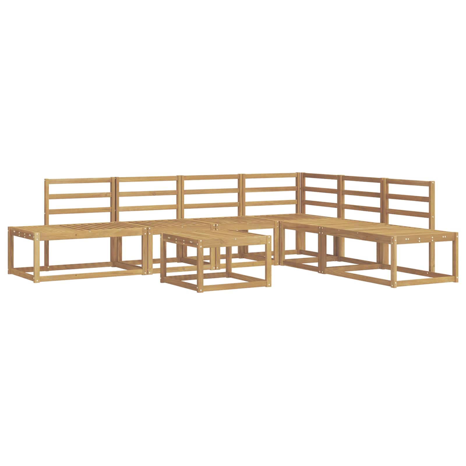Set vanjskih sofa 7 Komad Bijela