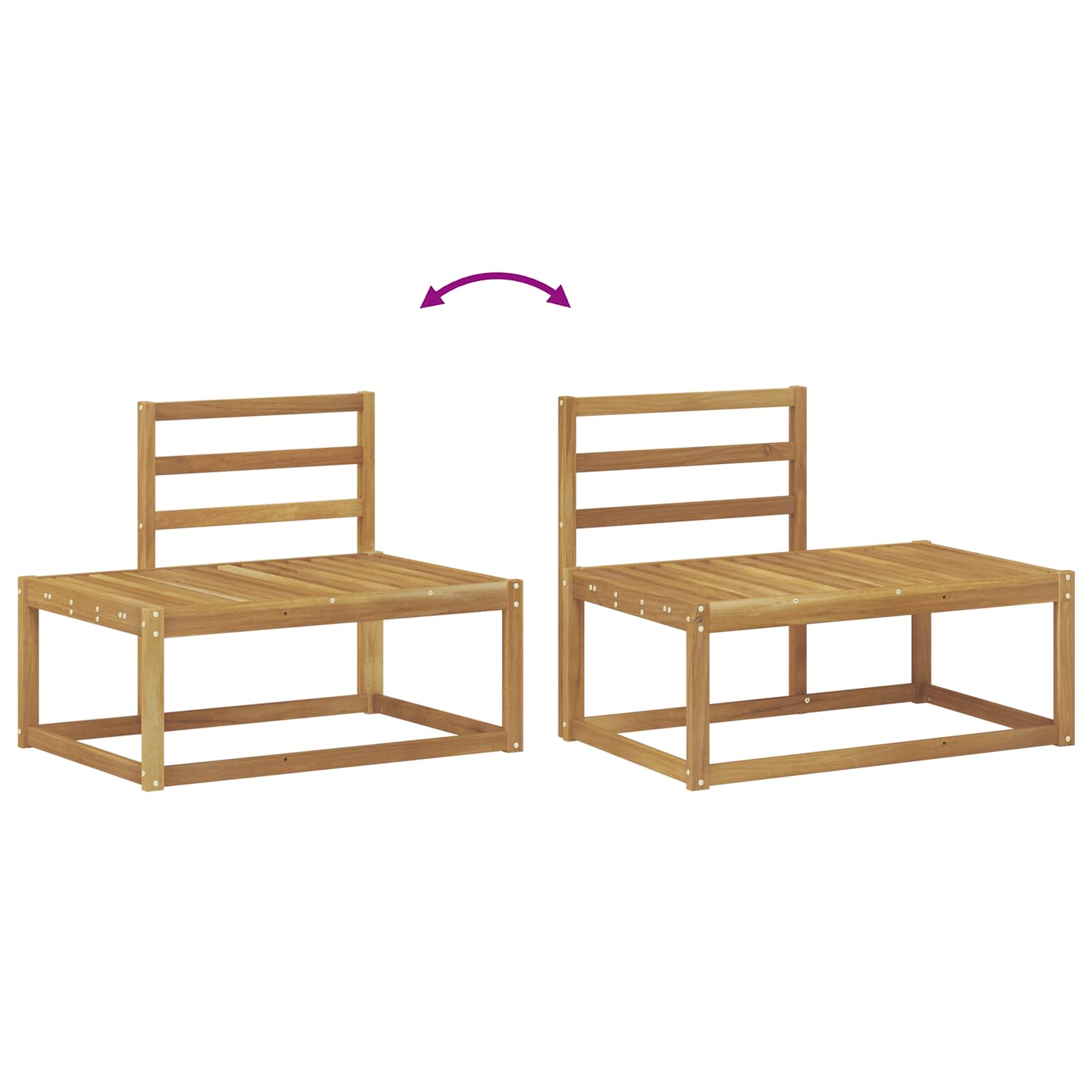 Set vanjskih sofa 7 Komad Bijela