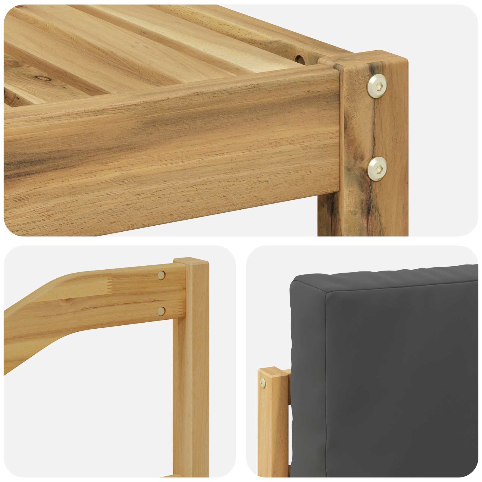 Set vanjskih sofa 10 pcs Bijela i antracit 59 x 59 x 37 cm