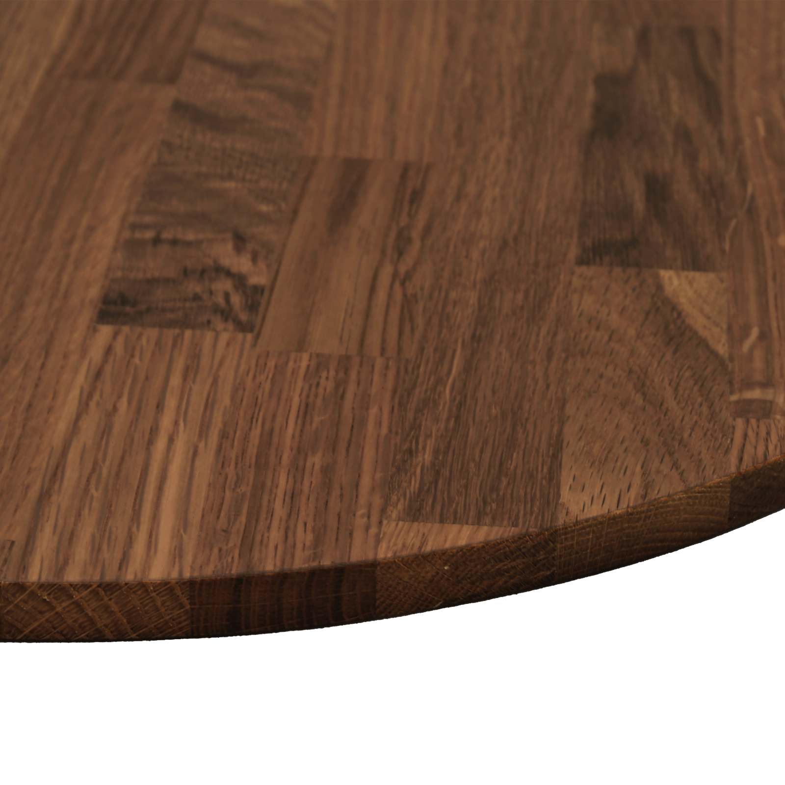Gornji dio stola Tamno smeđa Ø 70 x 2,5 cm Čvrsto Hrastovo Drvo