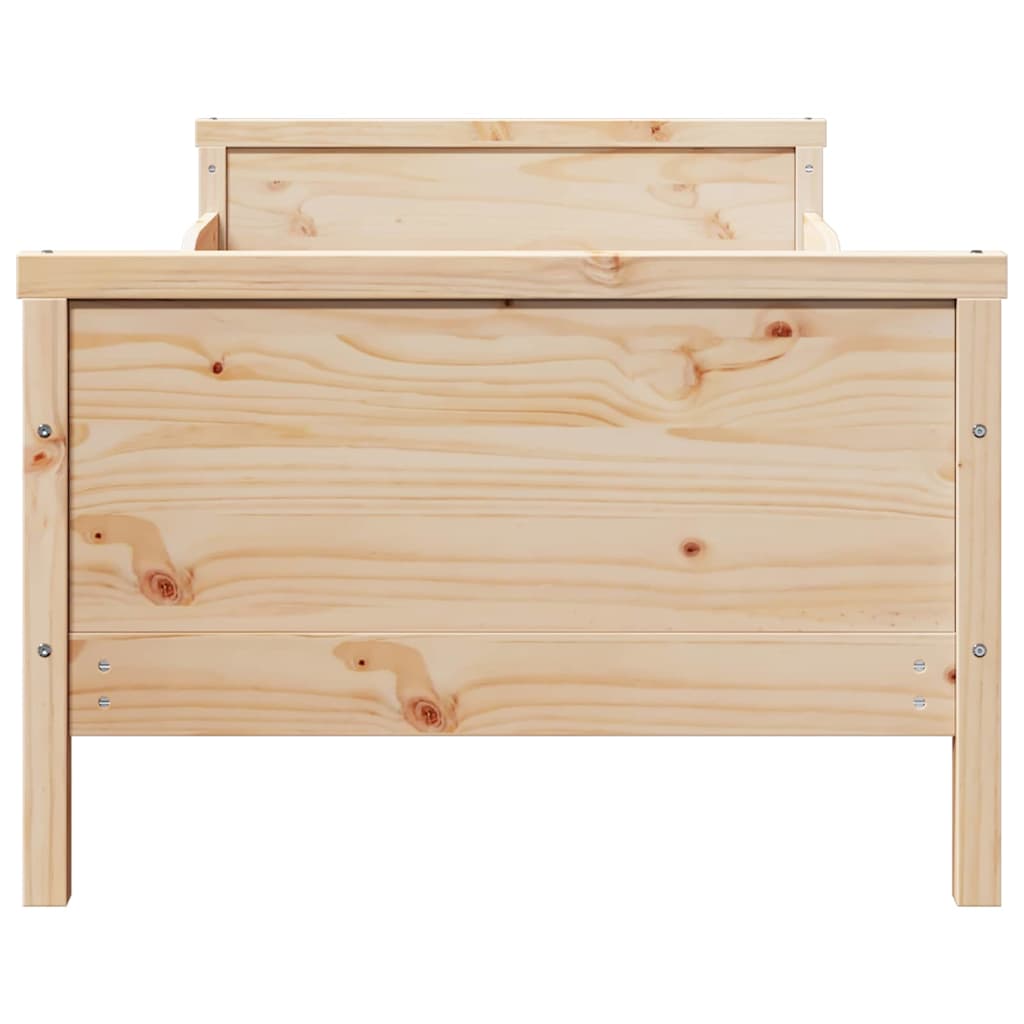 Krevetna konstrukcija Smeđa 80 x 200 cm Konstruirano drvo
