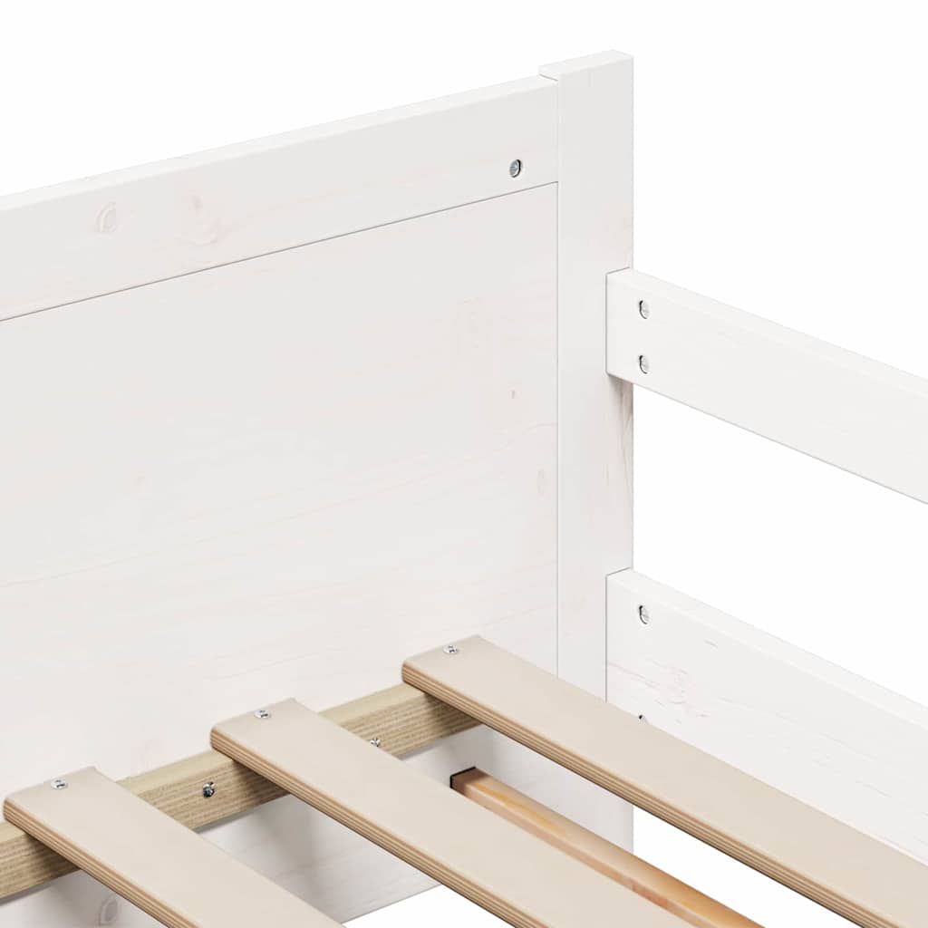 Krevetna konstrukcija Bijelo 80 x 200 cm Konstruirano drvo