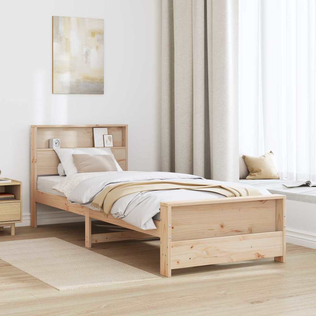 Krevetna konstrukcija Smeđa 100 x 200 cm Konstruirano drvo