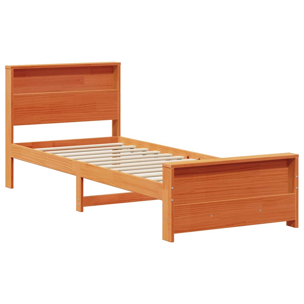 Krevetna konstrukcija Vosak smeđa 90 x 200 cm Konstruirano drvo