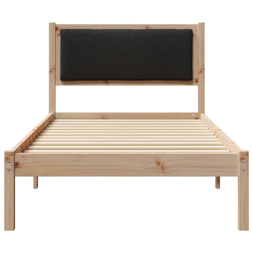 Krevetna konstrukcija Crna 100 x 200 cm Čvrsto borovo drvo