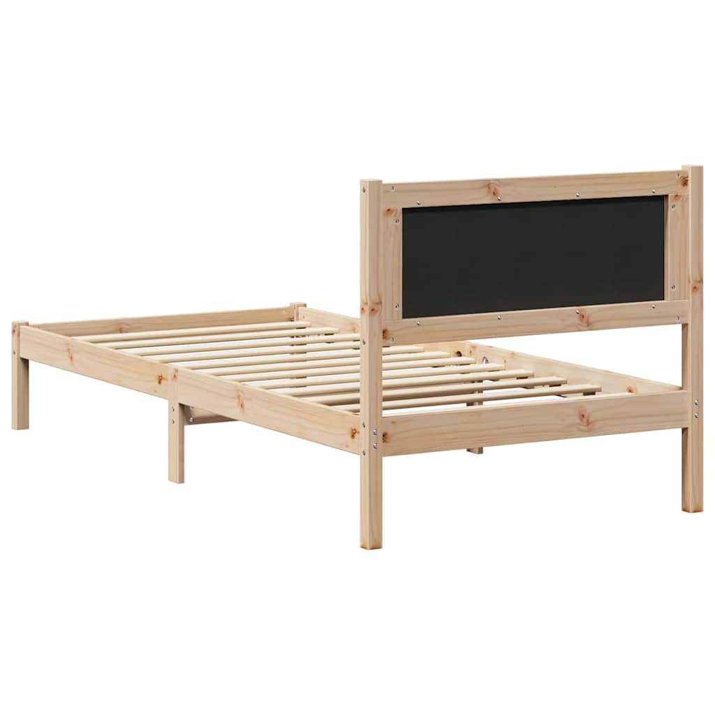 Krevetna konstrukcija s uzglavljem Svijetlo siva 90 x 200 cm