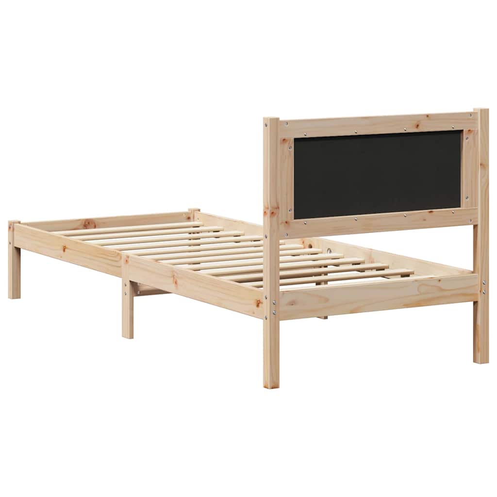 Krevetna konstrukcija s uzglavljem Svijetlo siva 80 x 200 cm