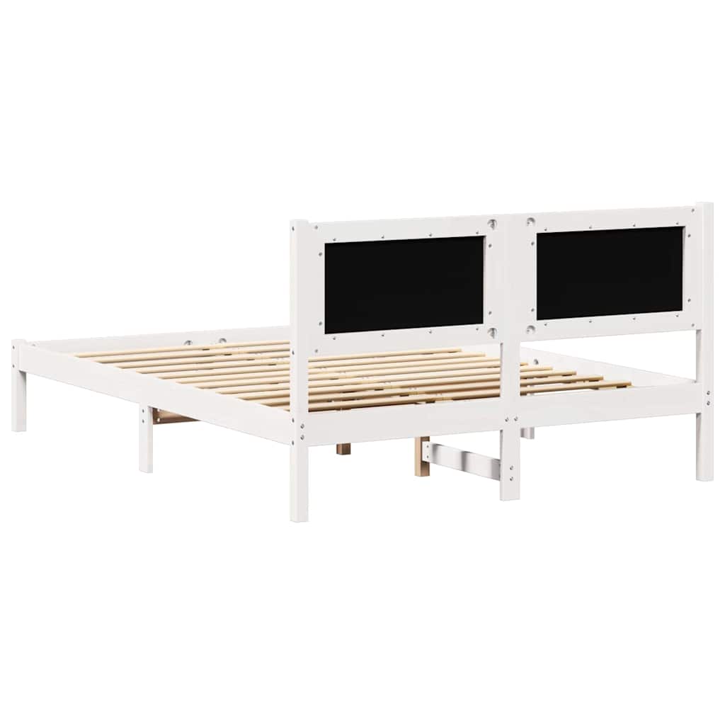 Krevetna konstrukcija s uzglavljem Svijetlo siva 140 x 190 cm