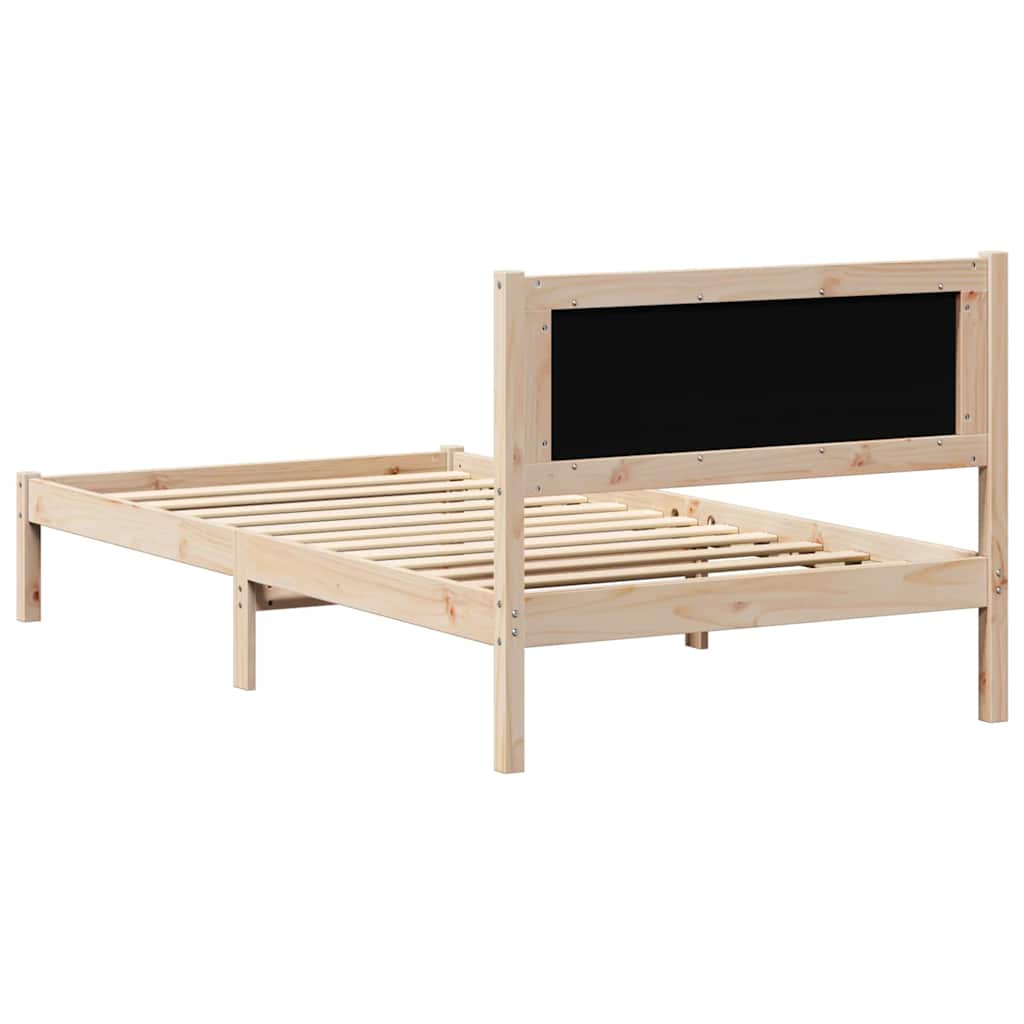 Krevetna konstrukcija s uzglavljem Svijetlo siva 100 x 200 cm
