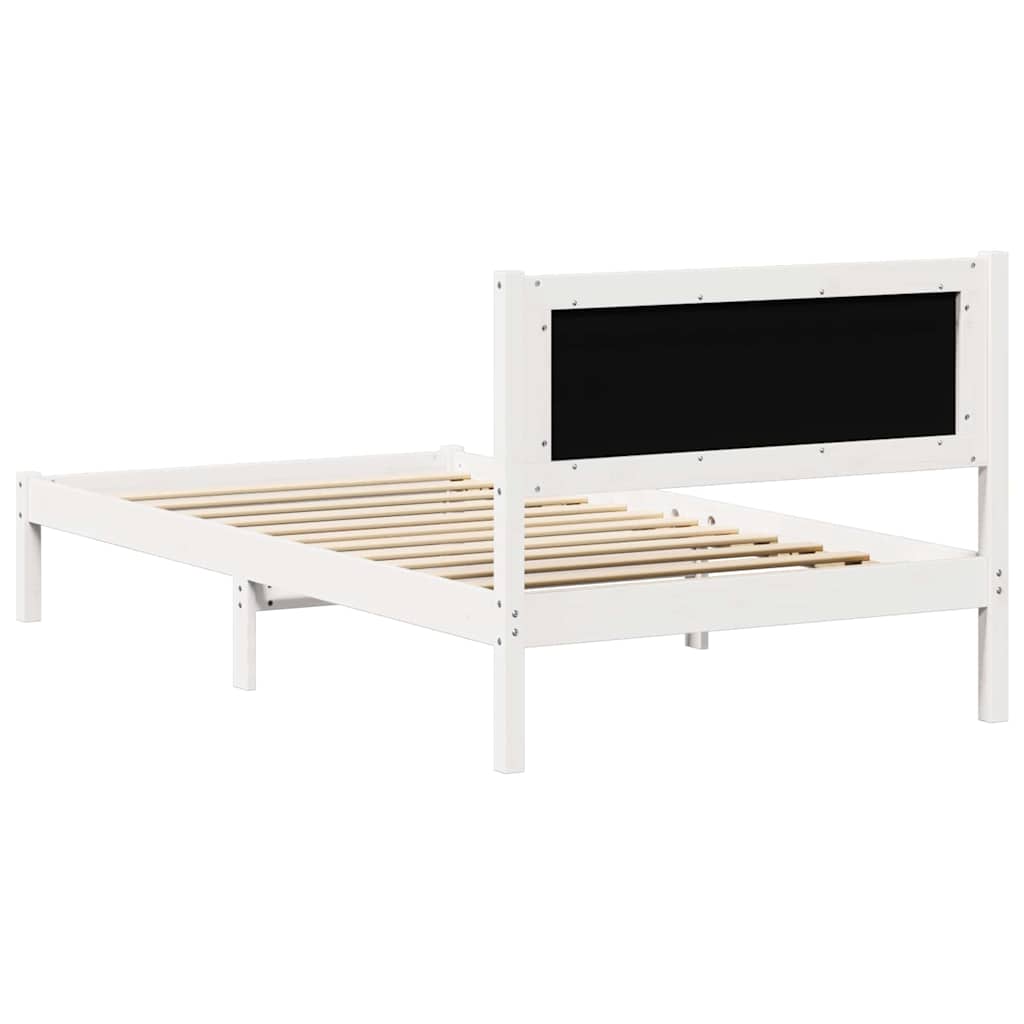 Krevetna konstrukcija s uzglavljem Svijetlo siva 100 x 200 cm