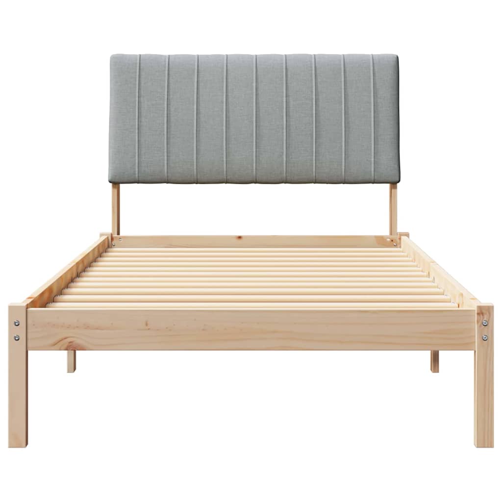 Krevetna konstrukcija Smeđa 100 x 200 cm Čvrsto borovo drvo