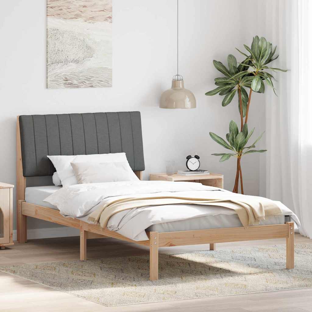 Krevetna konstrukcija Smeđa 100 x 200 cm Čvrsto borovo drvo