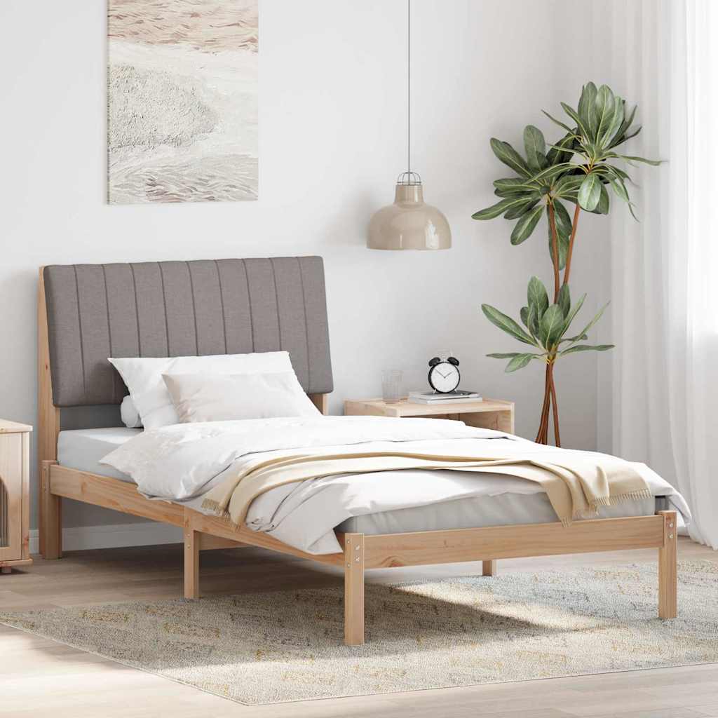 Krevetna konstrukcija Smeđa 100 x 200 cm Čvrsto borovo drvo