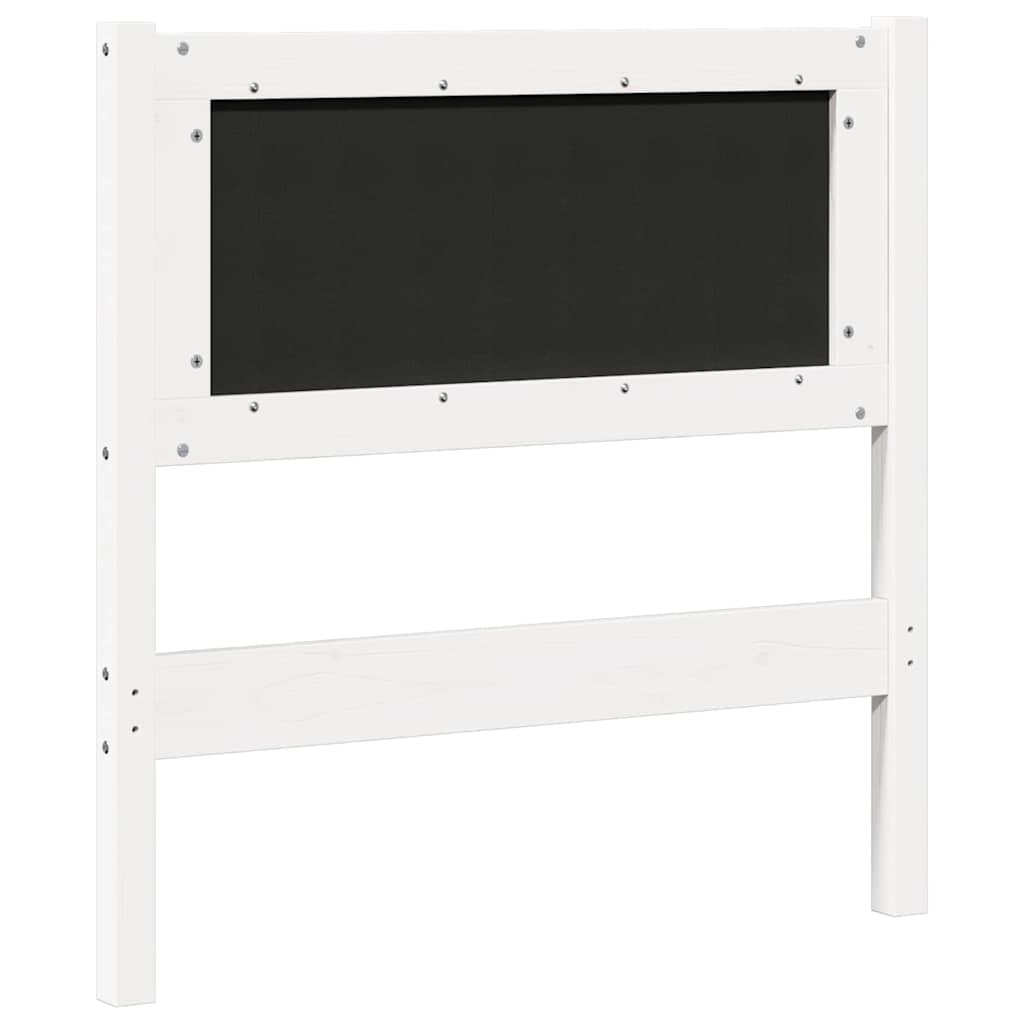 Uzglavlje Ostalo Bijelo 75 cm Masivna borovina