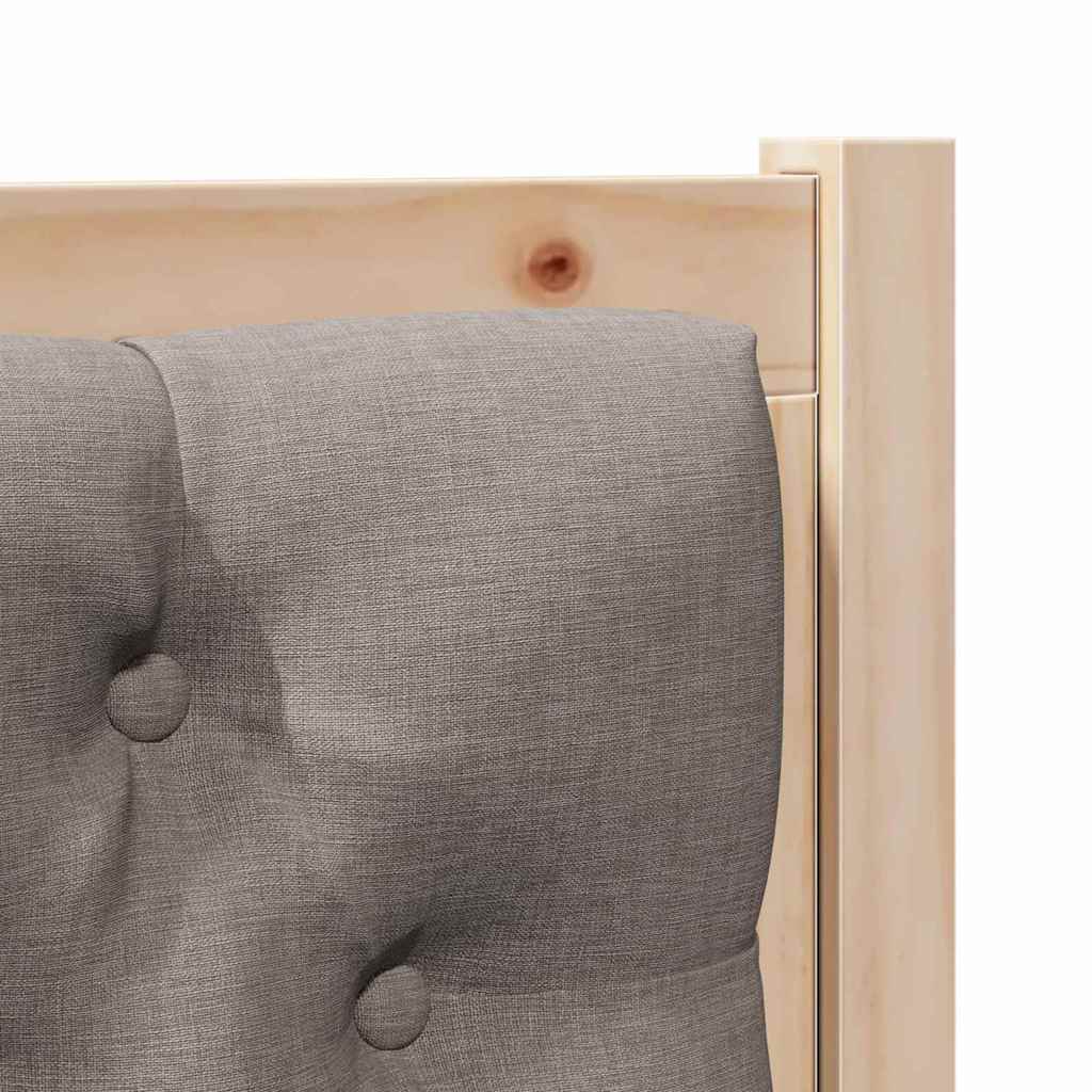 Uzglavlje Ostalo Smeđa i taupe 80 cm Masivna borovina