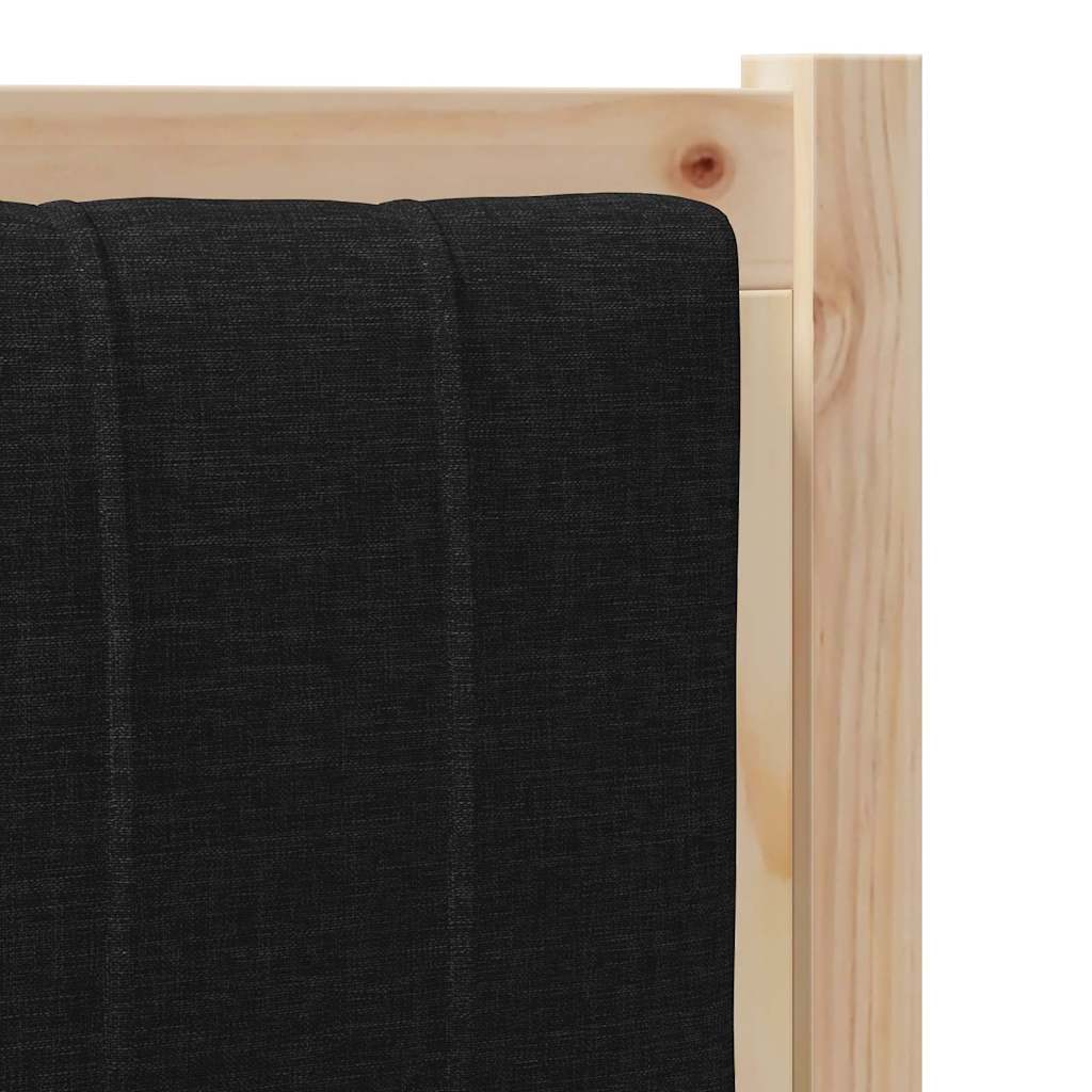 Tapecirani uzglavlje Smeđa 75 cm Čvrsto borovo drvo