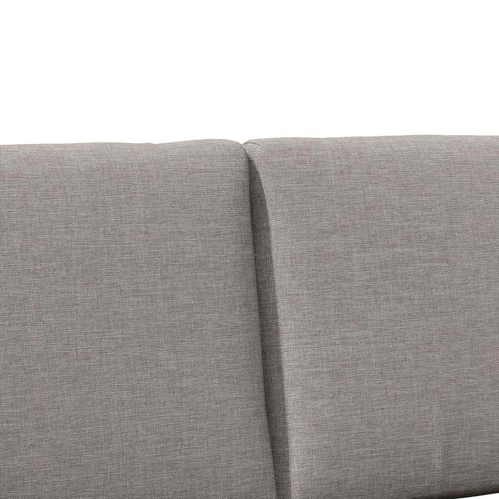 Tapecirani uzglavlje Sivo-smeđa 120 cm Čvrsto borovo drvo