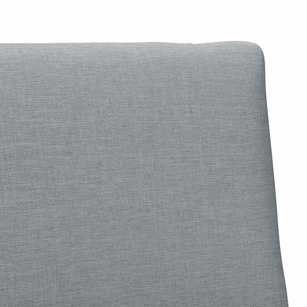 Tapecirani uzglavlje Svijetlo siva 90 cm Čvrsto borovo drvo