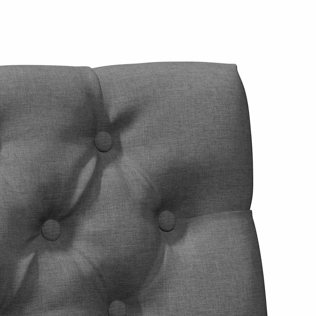 Tapecirani uzglavlje Tamno siva 100 cm Čvrsto borovo drvo