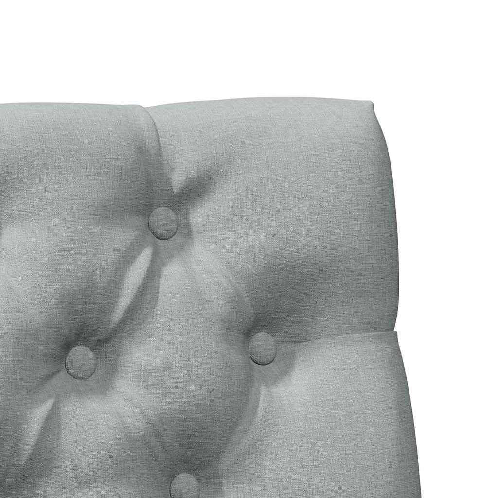 Tapecirani uzglavlje Svijetlo siva 100 cm Čvrsto borovo drvo