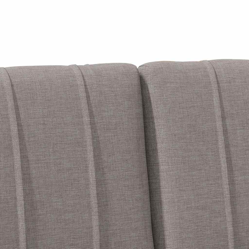 Tapecirani uzglavlje Sivo-smeđa 180 cm Čvrsto borovo drvo