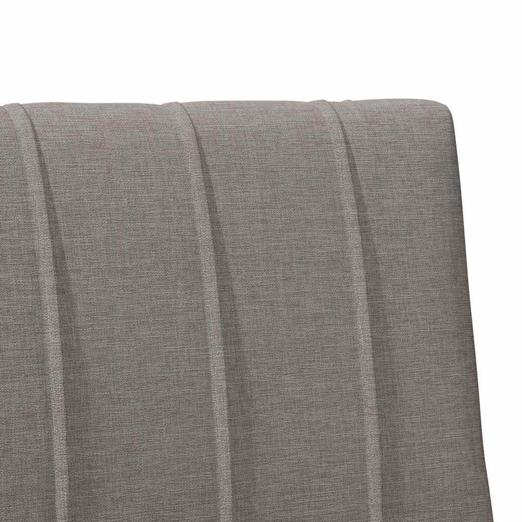 Tapecirani uzglavlje Sivo-smeđa 90 cm Čvrsto borovo drvo